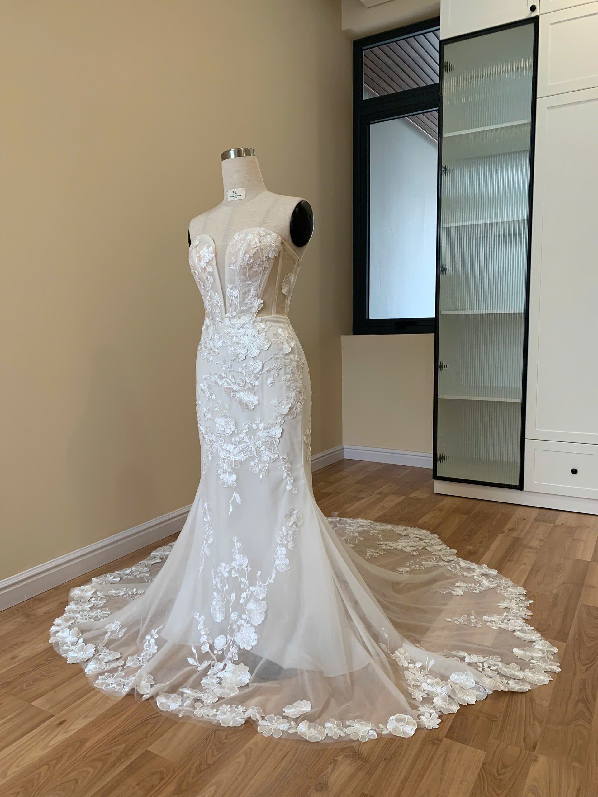 Customization options available at wedding dress boutiques and online stores
