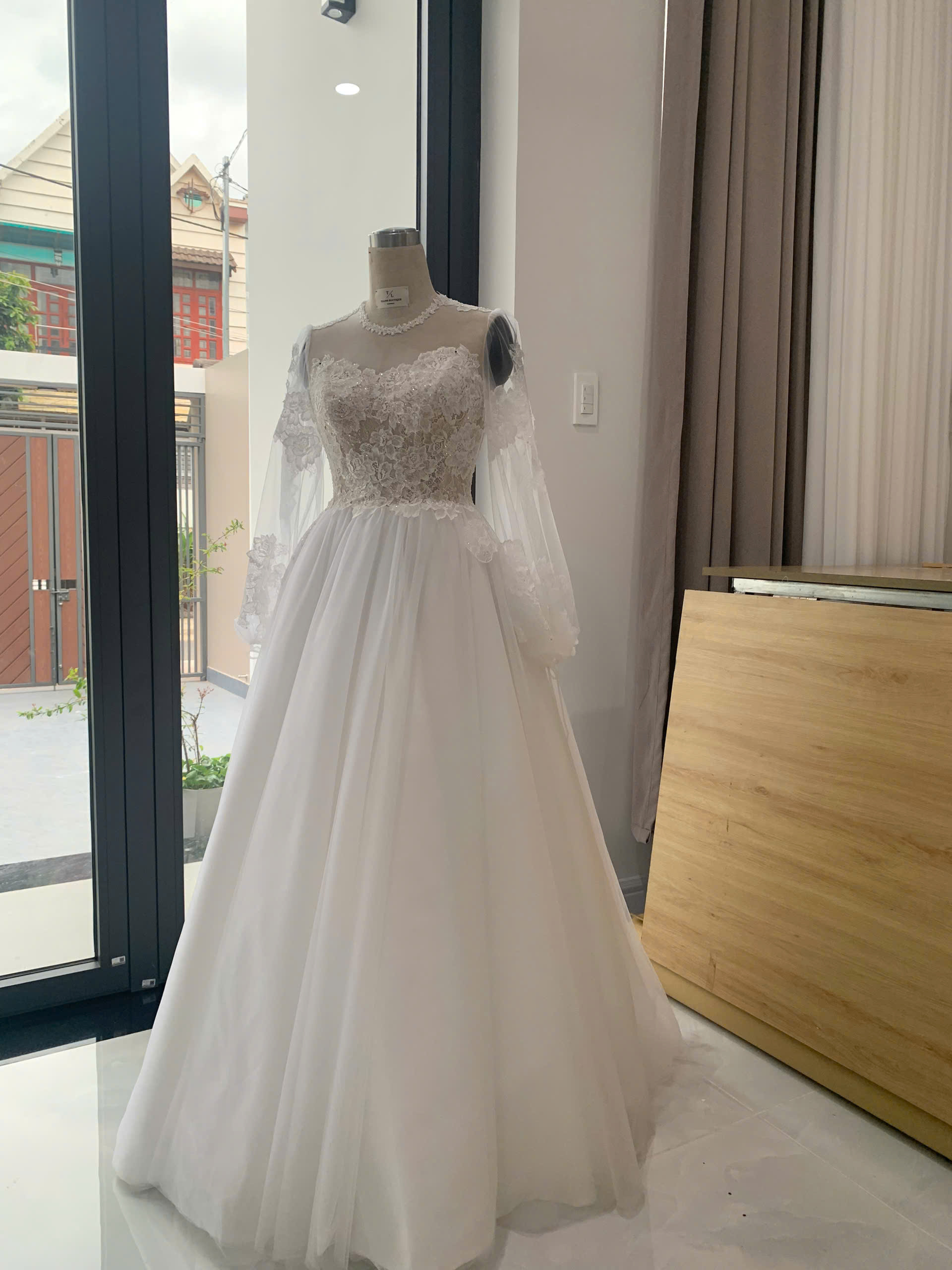 Customization options available at wedding dress boutiques and online stores
